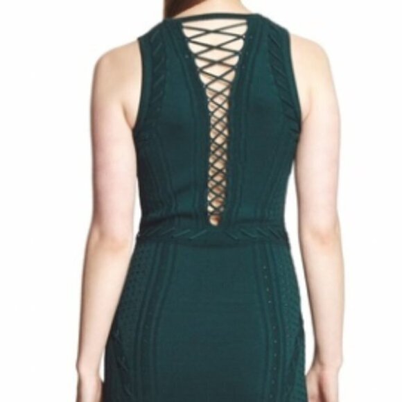 Rono Kobo Emerald Green Knit Dress - Picture 14 of 15